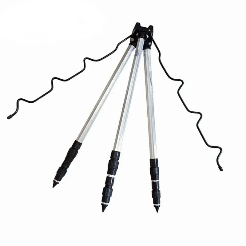 Sideny-Telescopic Bracket Holder,Sea Pole Support Frame, 3-Fold Fishing Rod Rest Base, Fishing Rod Load-Bearing, Tripod Stand fishing rod bracket fishing rod support fishing rod rest