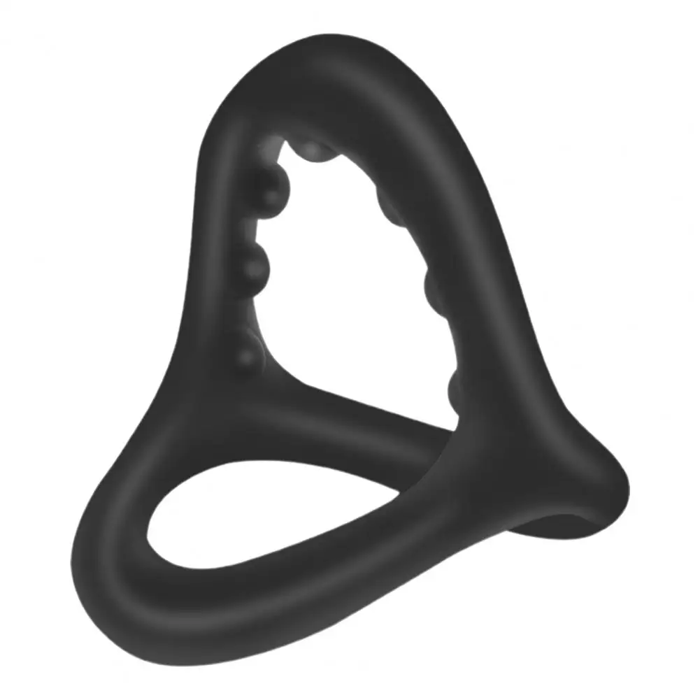 Penis Ring Soft Bumpy Stripe Improve Endurance Erection Enhancing Three-ring Long Lasting Men Sex Toy Dildo Ring Adult Products