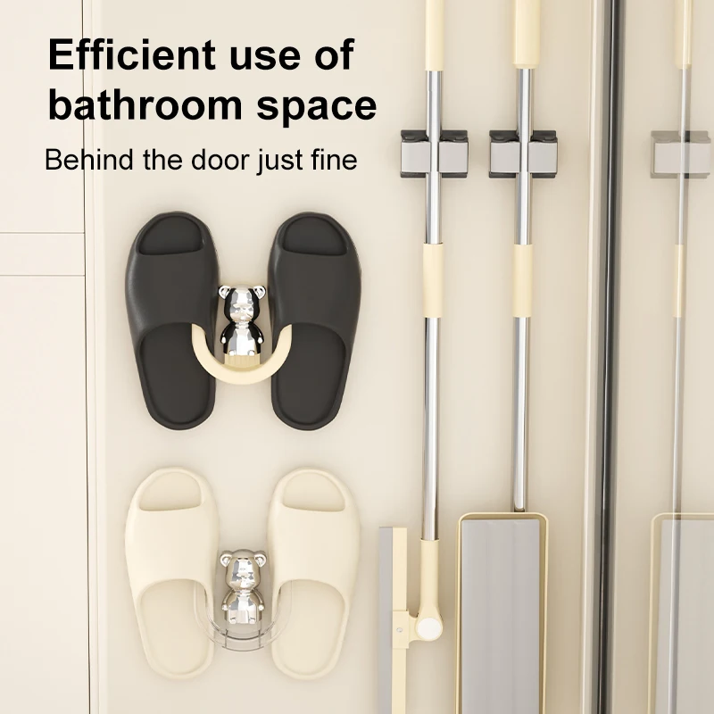 Bathroom Adhesive Wall-Mounted Storage Hooks