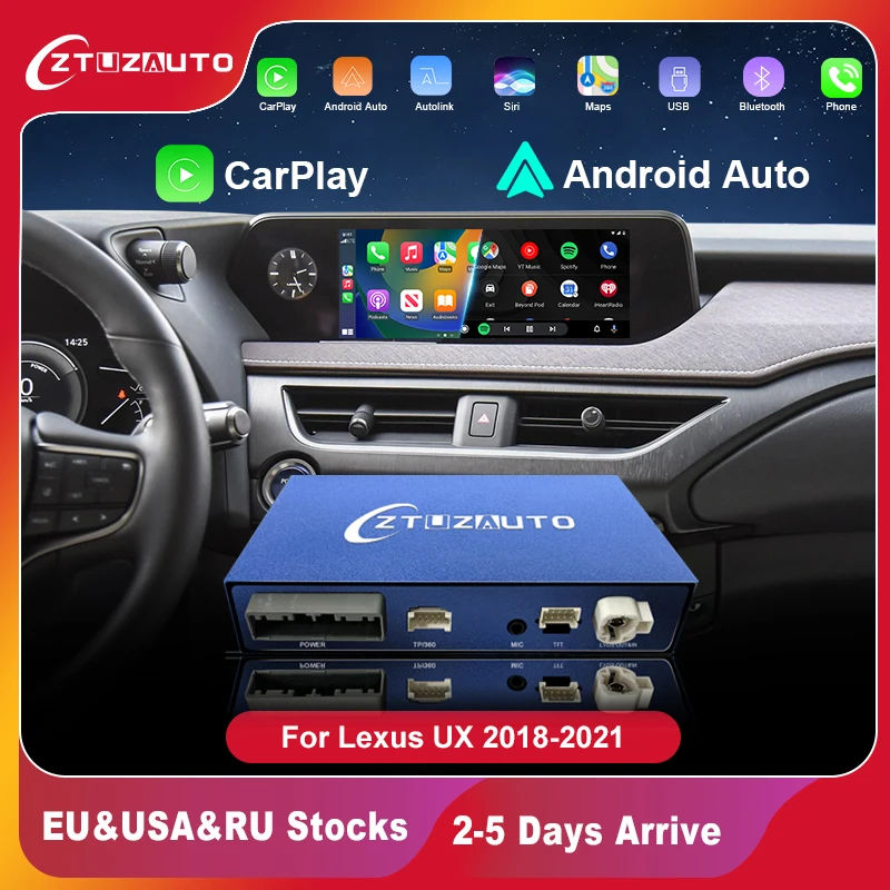 

Wireless CarPlay for Lexus UX 2018-2021 , with Android Auto Mirror Link AirPlay Car Play Navigation USB Functions