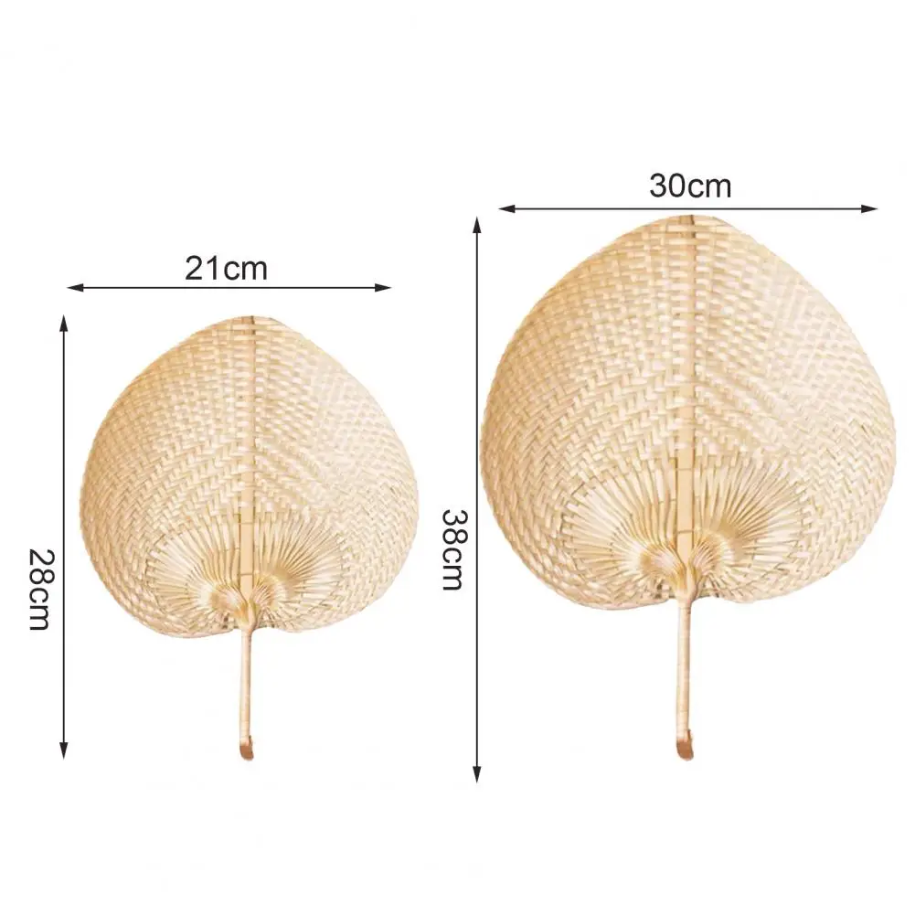 Palm Leaf Fan Handmade Bamboo Hand Fans for Summer Home Decor Lightweight for Children Wedding
