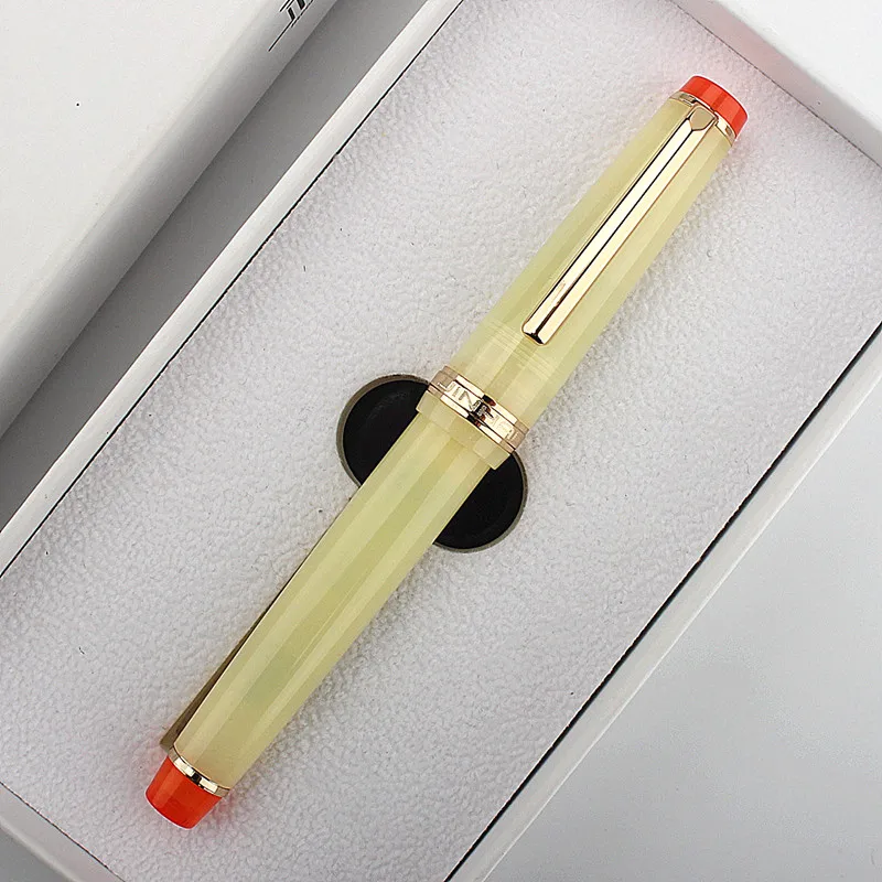 Luxury Jinhao 82 Acrylic Fountain Pen Goose yellow red INK PEN School Student Office Stationery handwriting weekly planner board student the office decor message acrylic erasable memo