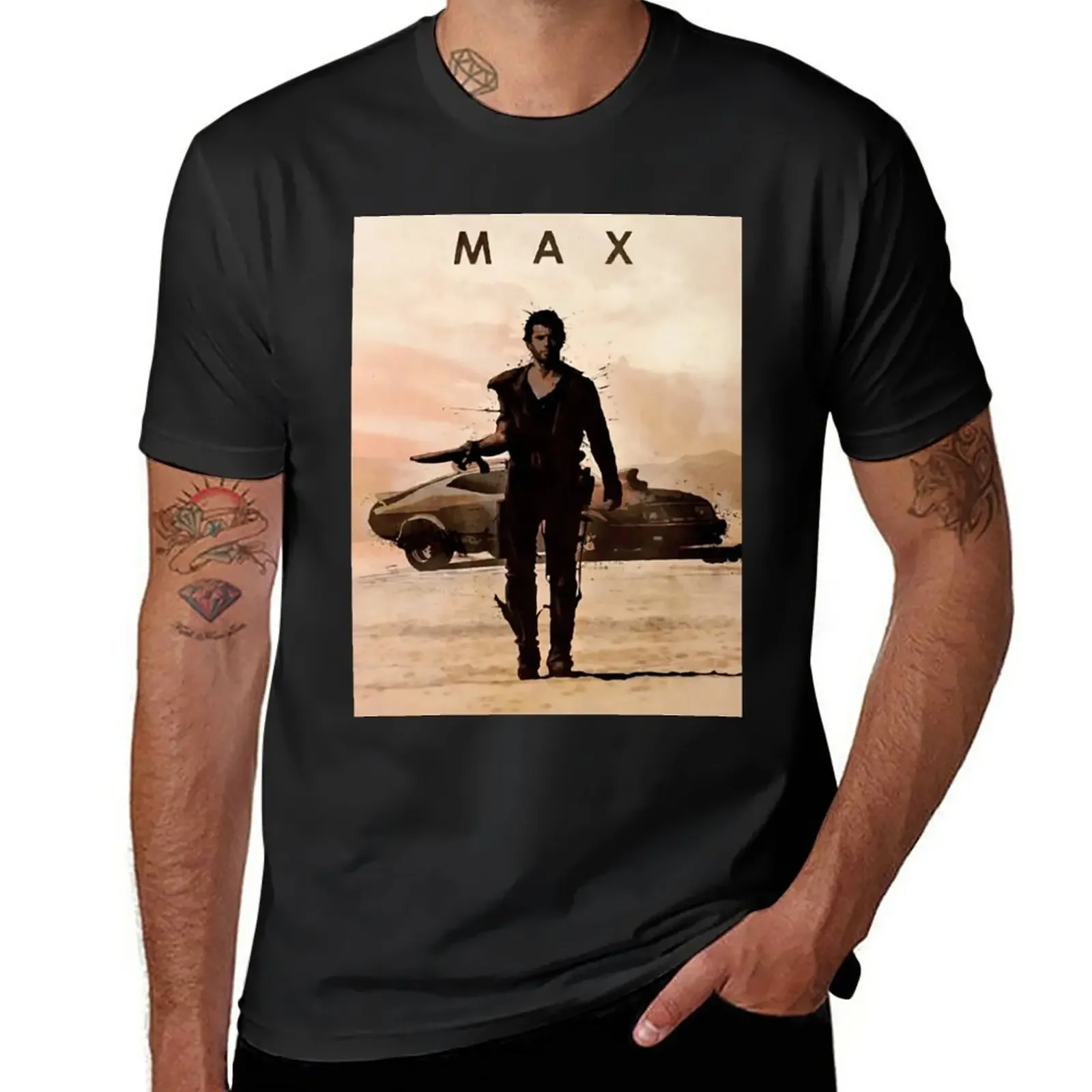 Max Rockatansky- V8 Interceptor - Car Legends T-Shirt Anime Summer Top Top Fruit Of The Loom Magliette Da Uomo