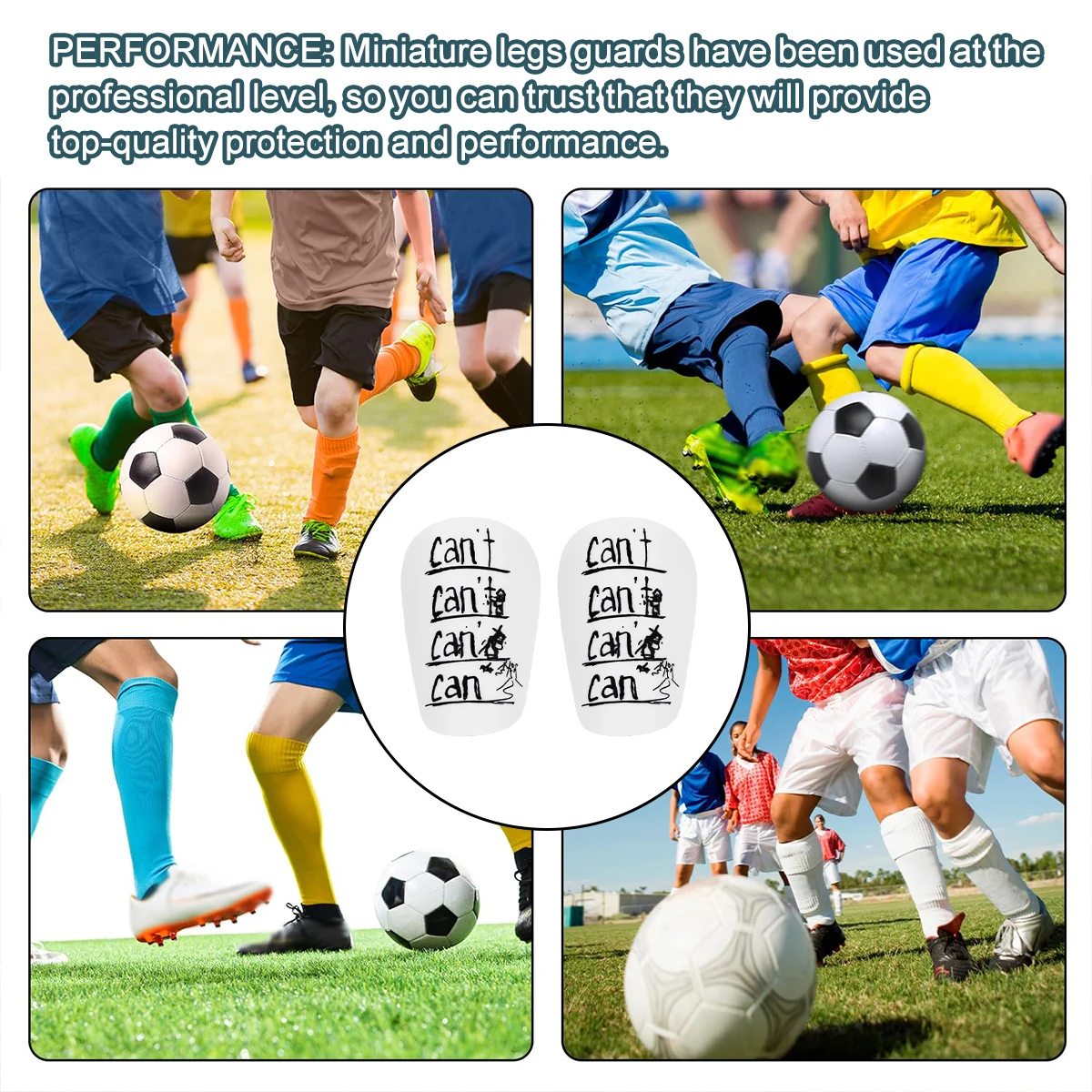 MINI leg pads ultra-light and durable high-quality PET material best football companion 1 pair