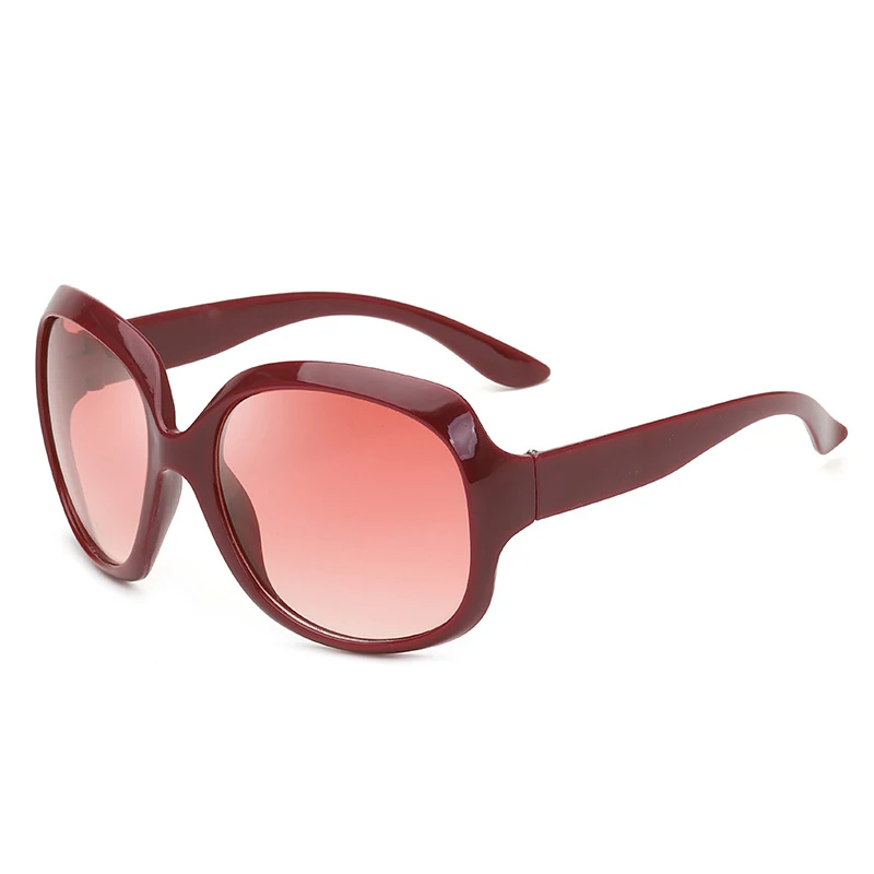 Luxury Oversized Women's Vintage Black Sunglasses with UV Protection