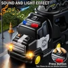 WizKidz Police Truck Toys for Boys & Girls - Carrier Vehicle Set with 5 Mini Cars & 1 Helicopter for Kids Age 3+ Christmas Gift 4