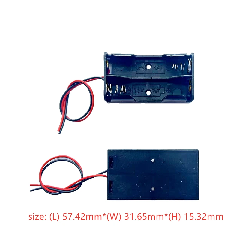 Battery Storage Box Battery Case Battery Holder Battery Box 5PCS AA Power Battery Storage Case Holder Storage Box Multi Purposes DIY AA Battery Holder LR6 Container Lead Cables
