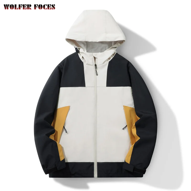 Men's Winter Overcoat Hooded Jackets Sweatshirt With Zipper Techwear Man Cold Style Clothing Cardigan Male Down Light Mens Coats letter vintage graphic embroidered fleece mask hoodie with techwear cargo pants set light coffee