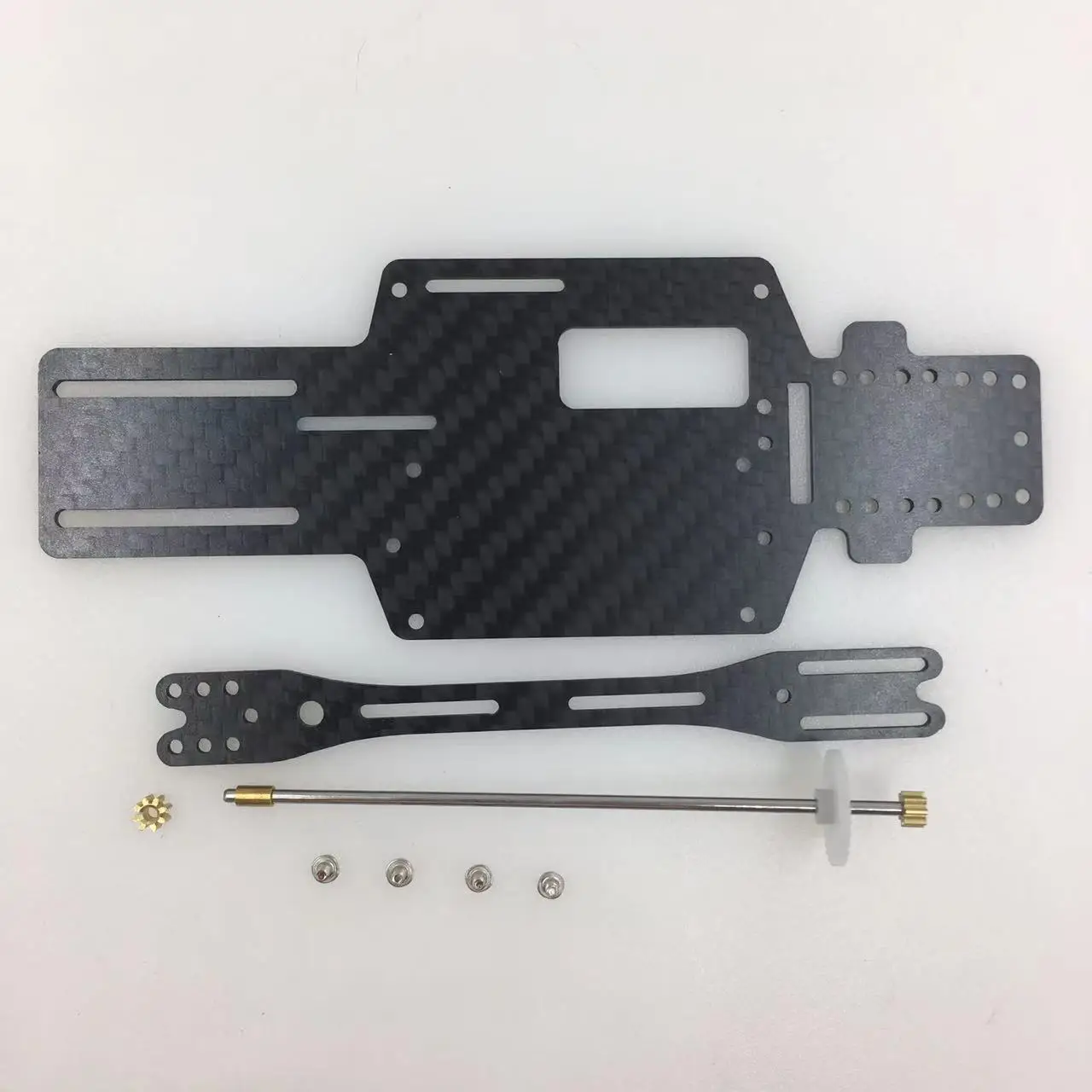 Carbon fiber chassis bottom plate adjustable wheelbase 7 wheelbases for Wltoys K989 K969 upgrade