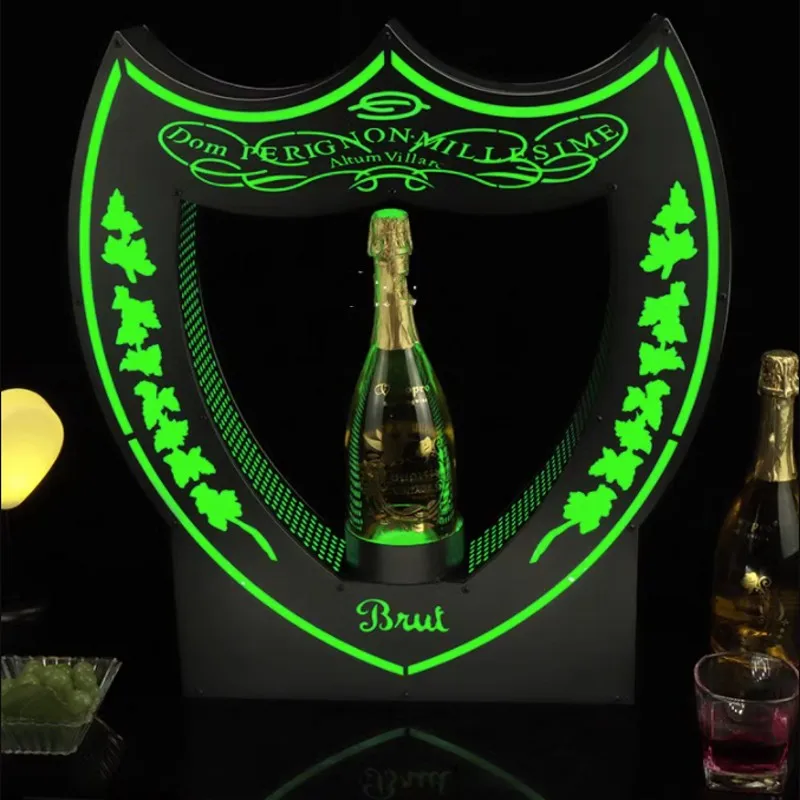 Green Light LED DOM Perignon Champagne BOTTLE Presenter Wine Glorifier VIP  Service DISPLAY FOR NIGHT CLUB Lounge Home Bar Grill - AliExpress