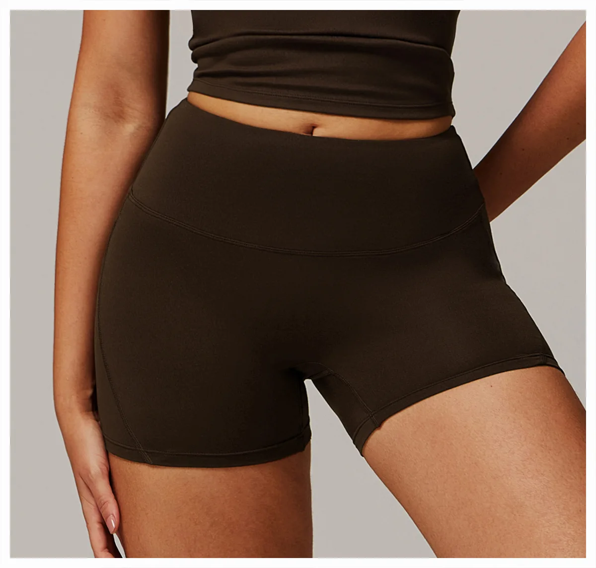 2025 New Yoga Shorts For Women High Waist Lift Sports Outerwear Running Workout Shorts 9152