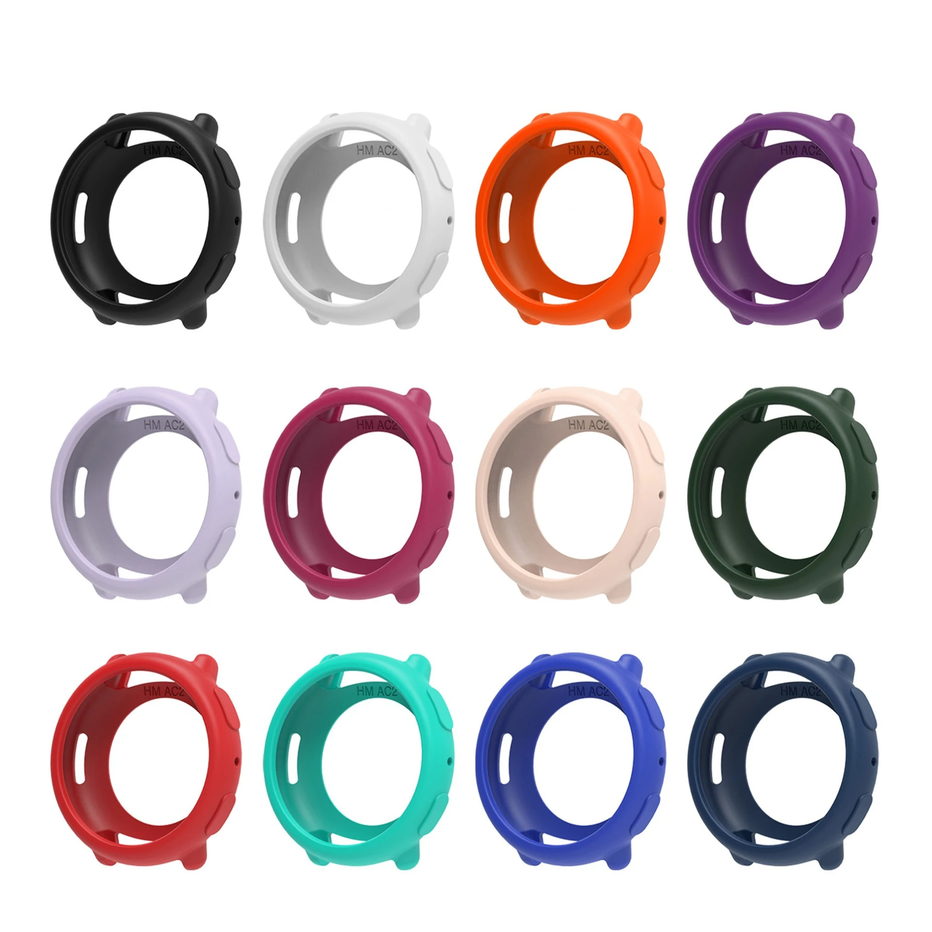 Silicone Protective Watch Case Suit for Amazfit Active2 TPU Half-pack Silicone Case
