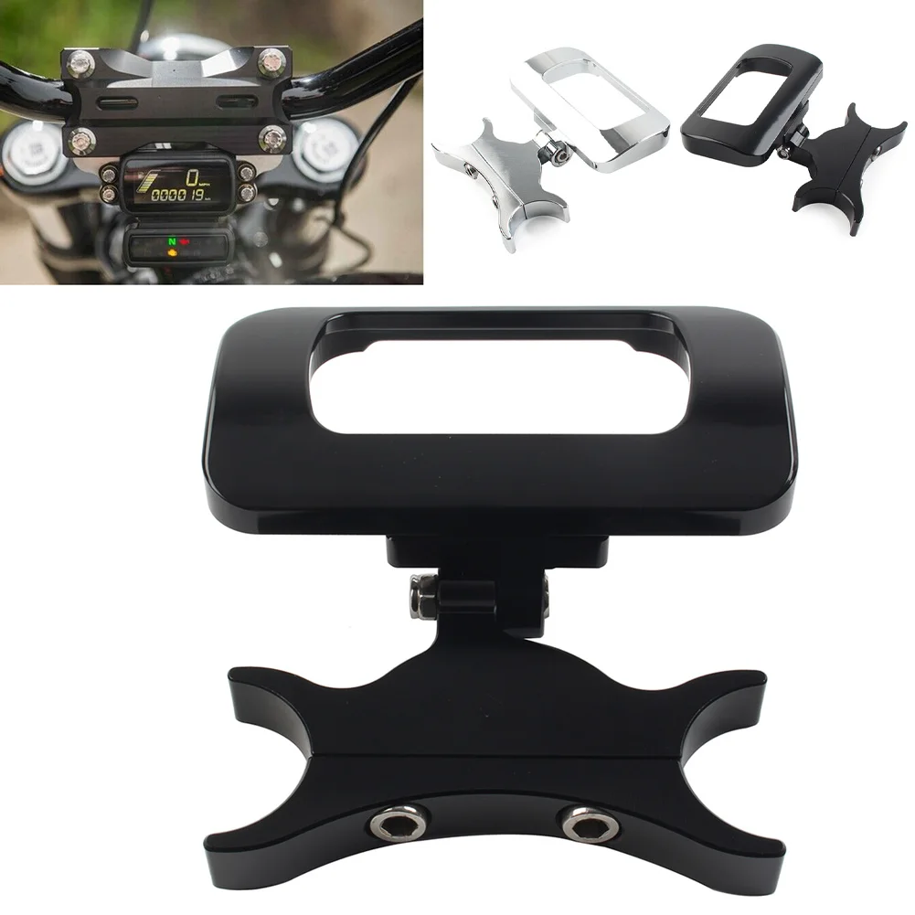 

1-1/4" Motorcycle Handlebar Risers Adjustable Gauge Mount For Harley Davidson Softail Street Bob FXBB 2018 2019 2020