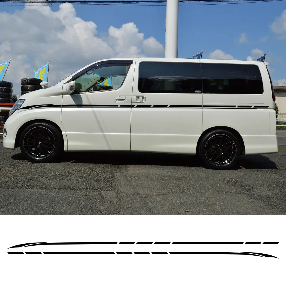 

2 шт., наклейки на дверь автомобиля, для Nissan Elgrand E50 E51 E52 2,5
