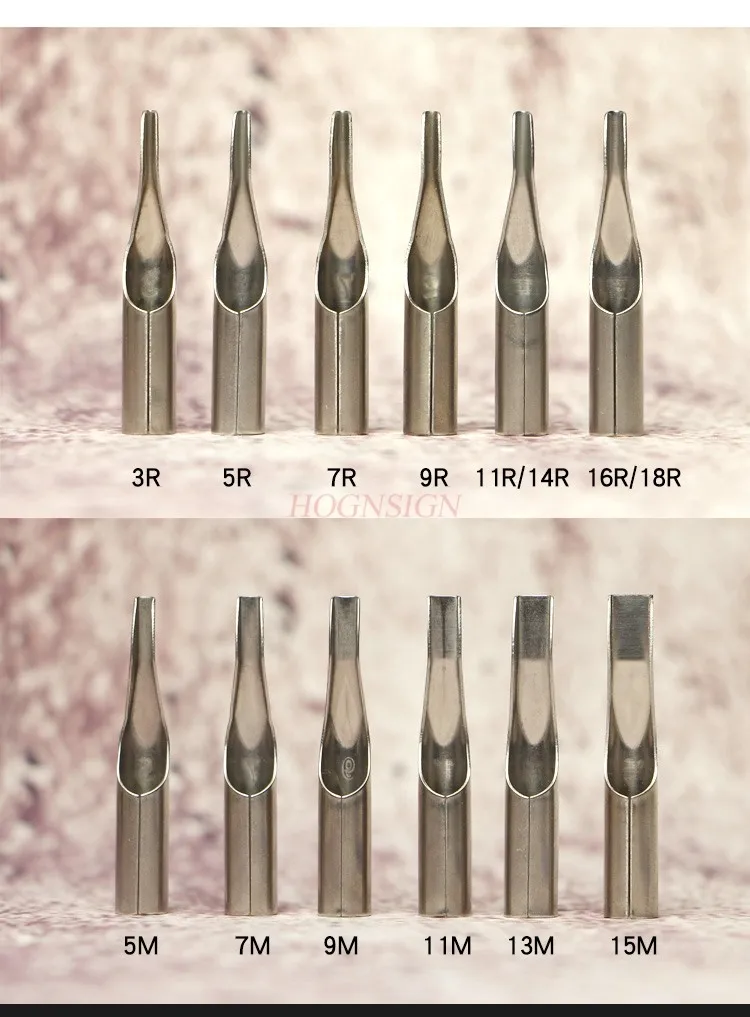 Stainless steel tattoo needle mouth set, non disposable tattoo machine specific auxiliary supplies