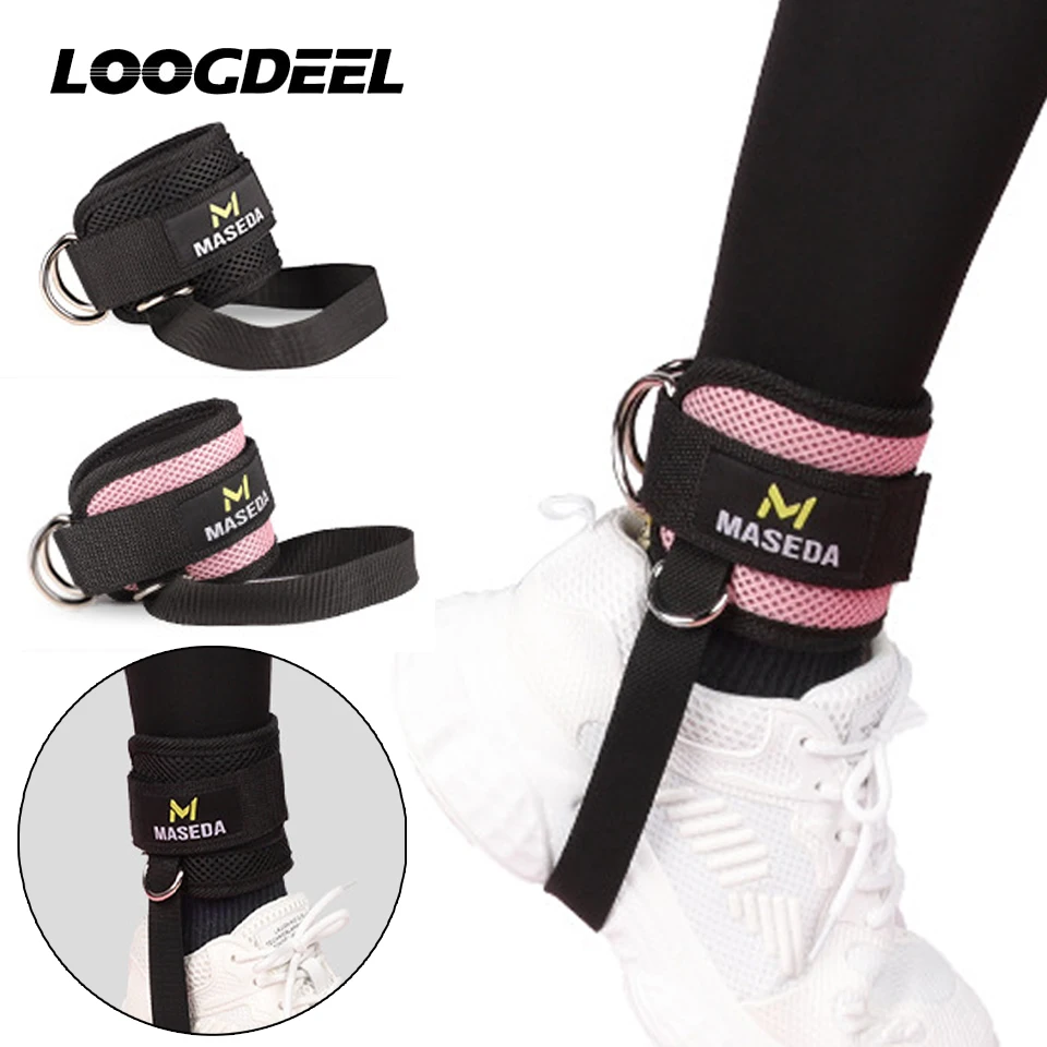 Fitness ankle straps 1Pcs Adjustable Breathable Ankle Support Cable Padded Cuffs Exercise Workouts Legging Guard