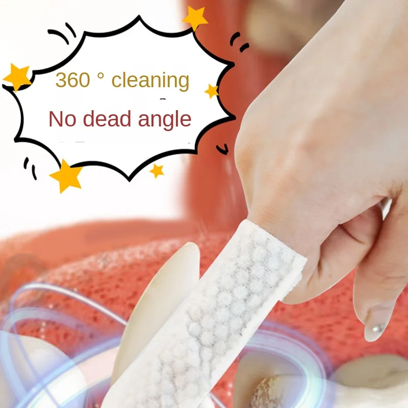 Dog Teeth Cleaning Finger Wipes Disposable Finger Wet Wipes Super Soft Oral Care Toothbrushes 50Pcs Dog Ear Pet Supplies pet cleaning wipes