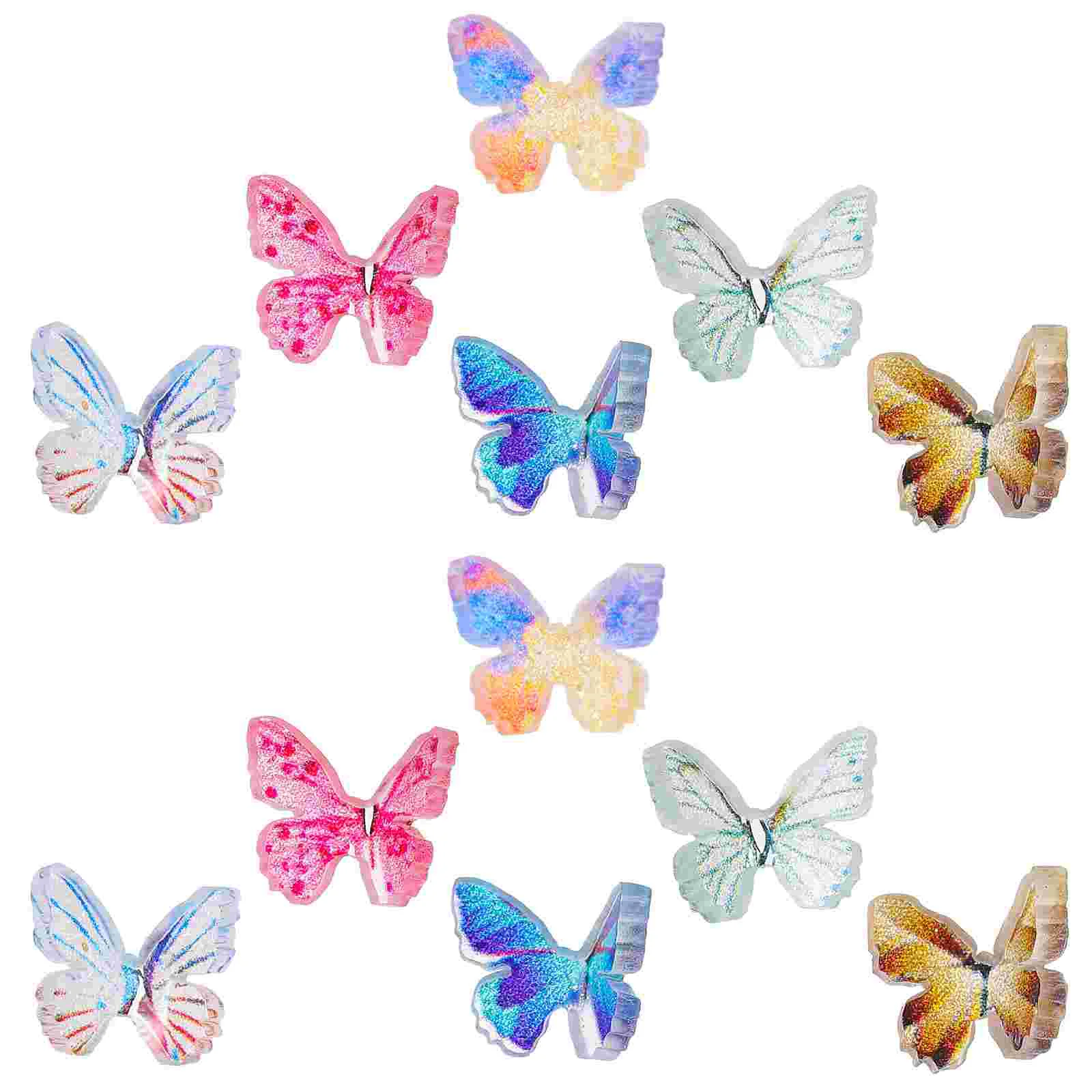 Miniature Butterfly Butterflies Figures Micro Resin Figurines Stuff Mossy Landscaping Decorations