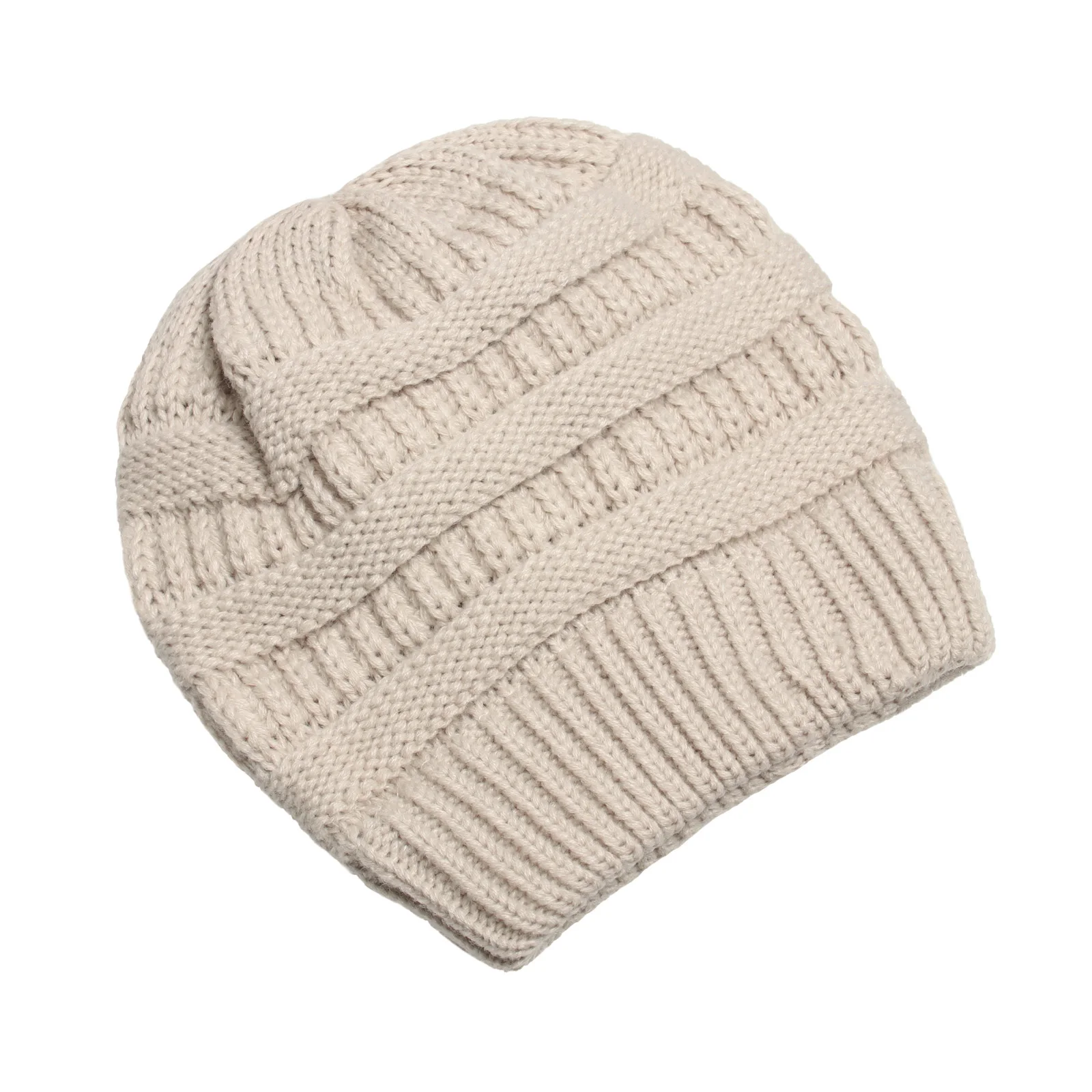 25 Color Knitted Beanies Hat Cap Skully Trendy Warm Chunky Soft Stretch Cable Knit Winter Hat For Women Fashion Gift 3