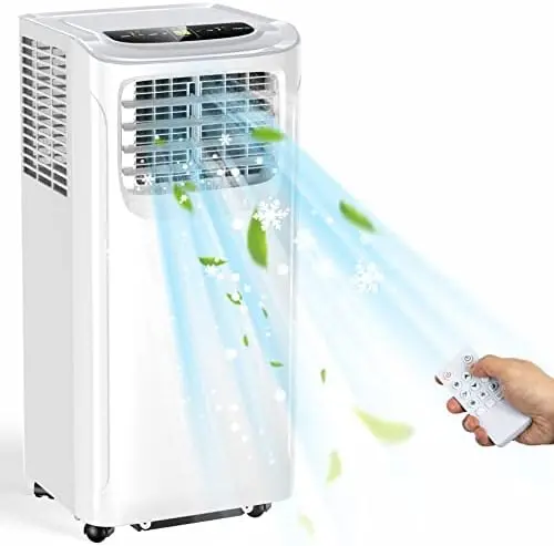 

Кондиционеры, 12000 BTU портативный узел переменного тока с режимом осушителя и вентилятора для комнаты до 550 кв. футов, 3-в-1 комнатный вентилятор