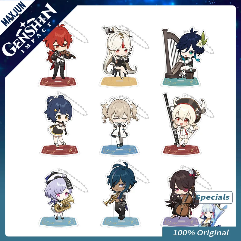 

Genshin Impact Original Game Derivatives Morax Klee Symphony Series Small Stand Anime Cosplay Kawaii Beelzebul Mini Halloween