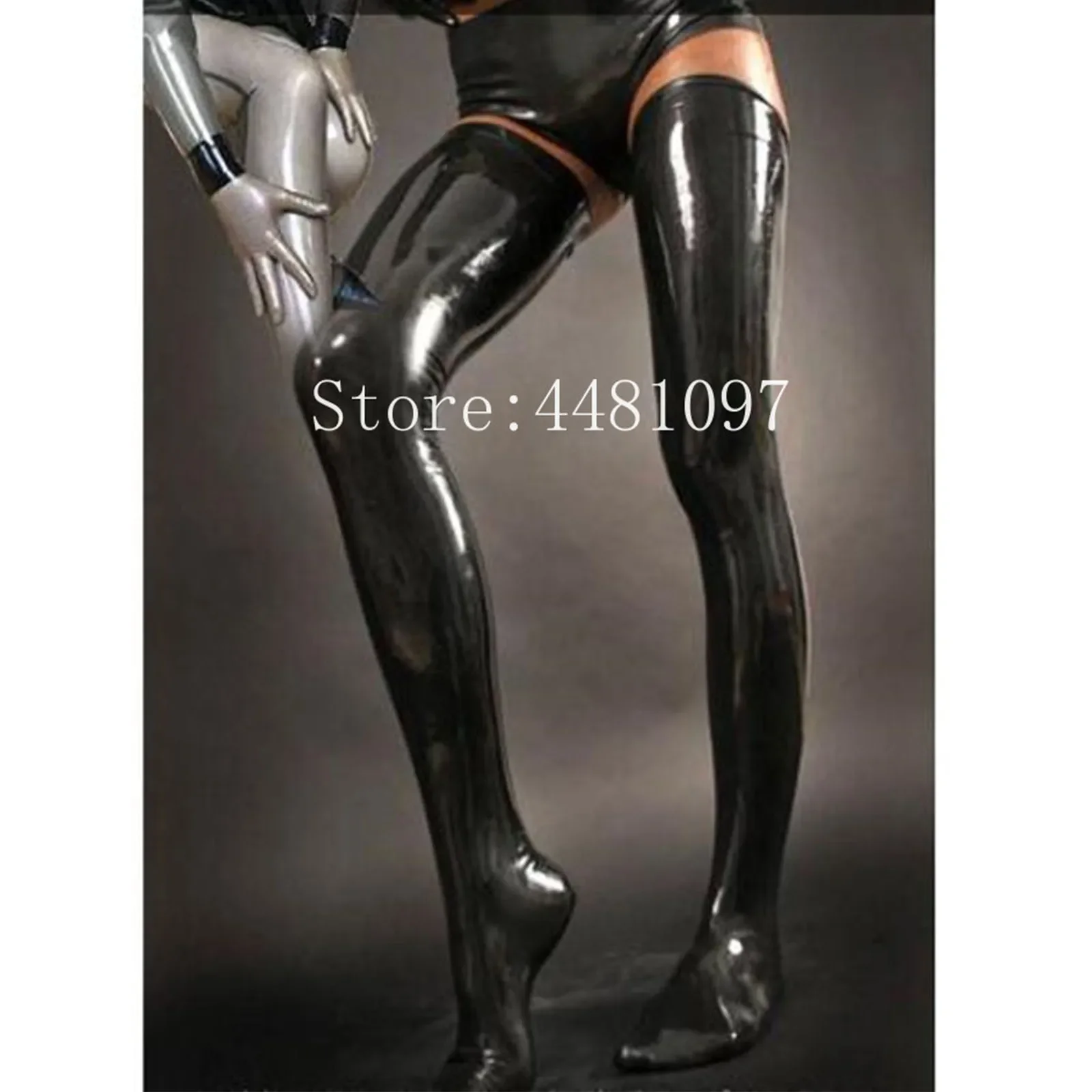 

Long Rubber Latex Stockings Latex Tights Socks for Women Fashion Stockings Cosplay Custume Customize