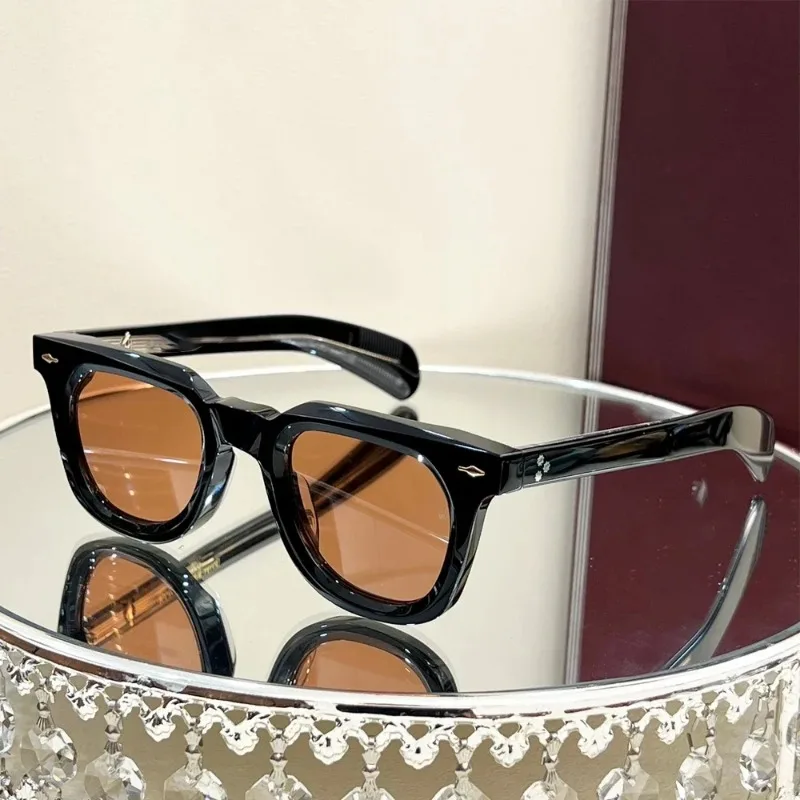 

UV400 Round Sunglasses Men VENDOME Fashion Designer Vintage Eyeglasses Acetate Frame Outdoor Handmade Women Trendy SUN GLASSES