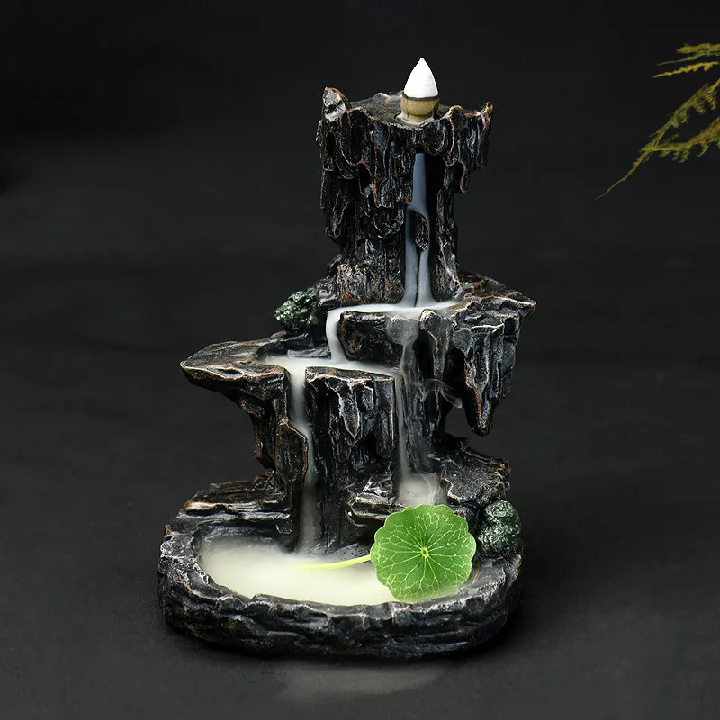 Backflow Zen Incense Burner Smoke Waterfall Aroma Diffuser Incense