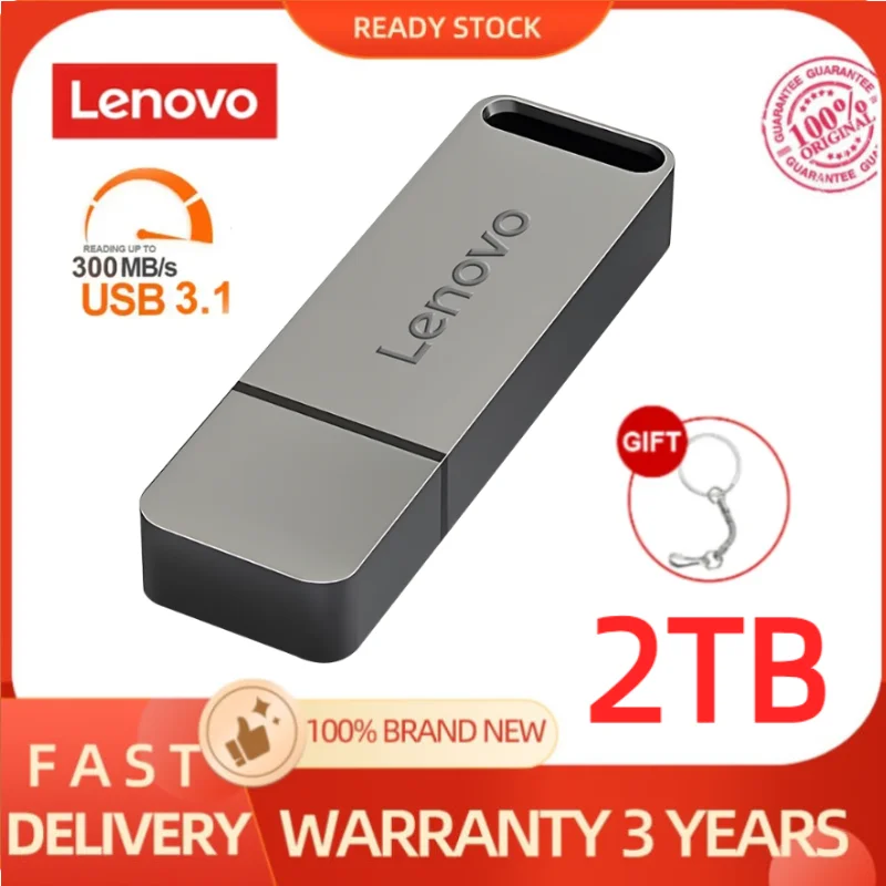 Lenovo 1Tb Usb 3.0 Flash Drive 2Tb 128Gb 256Gb Pen Drive Ad Alta Velocità 512Gb Pendrive Memory Stick Impermeabile Pen Drive Flash U Dis