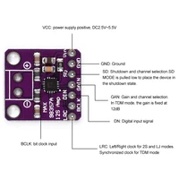 Max98357 I2s Class D Amplifier Breakout Interface Dac Decoder Module Filterless Audio Board For Raspberry Pi Esp32 6