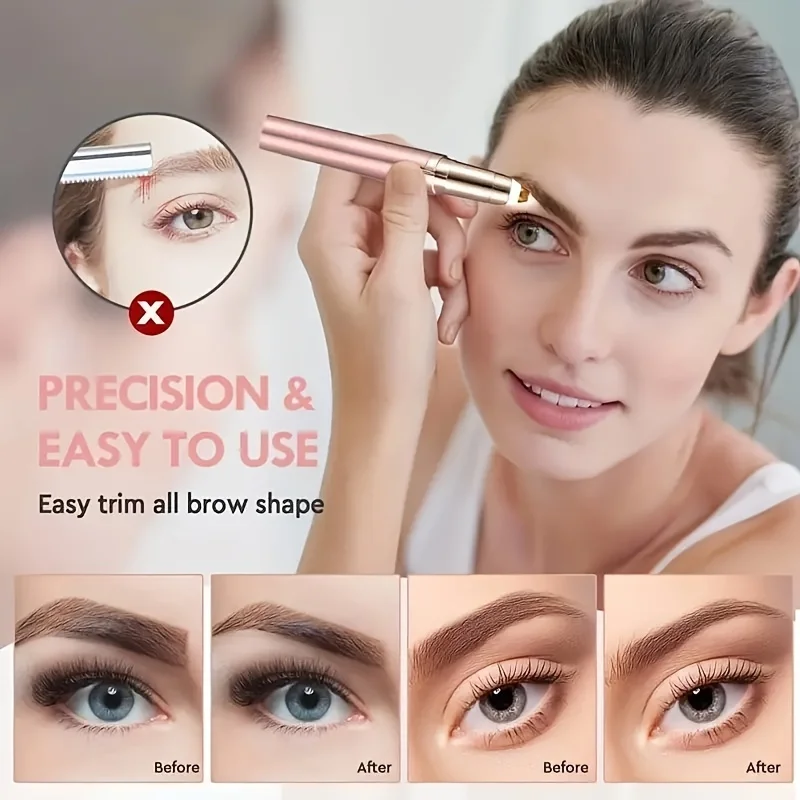 Eyebrow Trimmer Electric Eyebrow Trimmer USB Rechargeable Mini Electric Eyebrow Trimmer-Convenient and Easy Facial Beauty