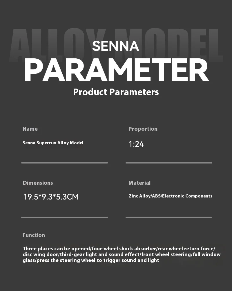 1:24 Mclaren Senna Super Sports Mini Gt Alloy Diecast Model Vehicle Simulation Sound &Amp; Light Birthday Gifts Box For Boyfriend