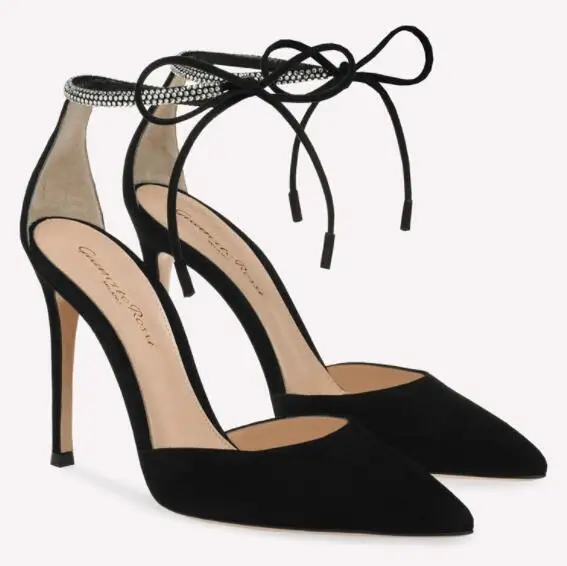  M 2024  Classy Bowknot Pointed Toe Women's Shoes High Heel Elegant Sandals Shallow Mouth Shoes Bag Set Women 3
