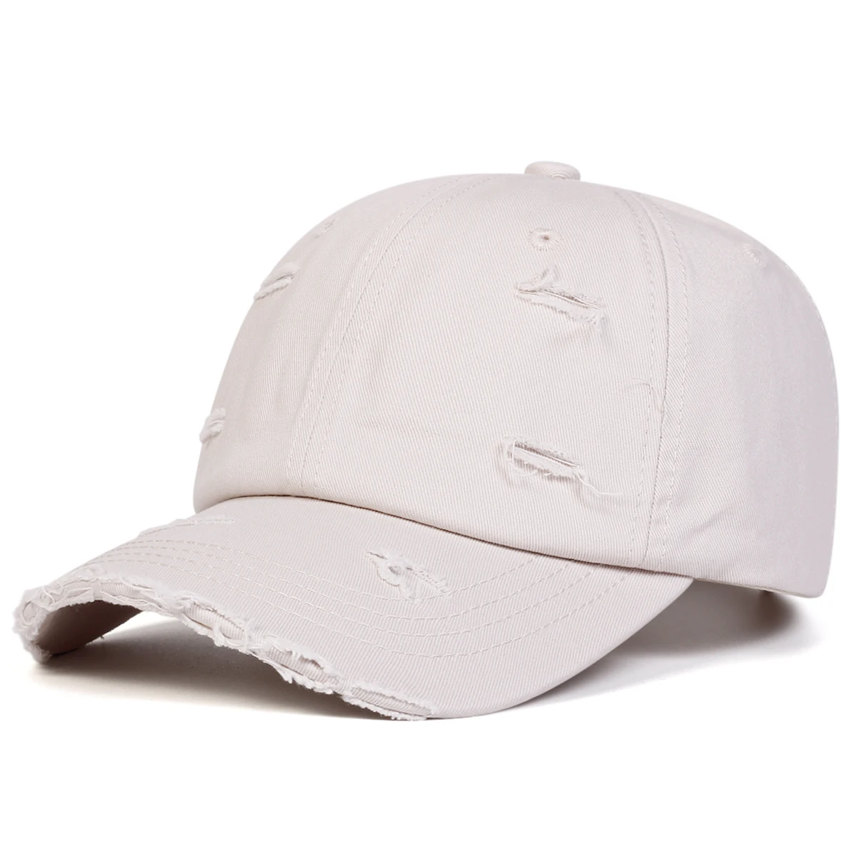 Unisex Zerrissene Jeans-Baseballkappen Frühling Herbst Outdoor Verstellbare Freizeithüte Sonnenschutzhut Sportkappe – Detail 5