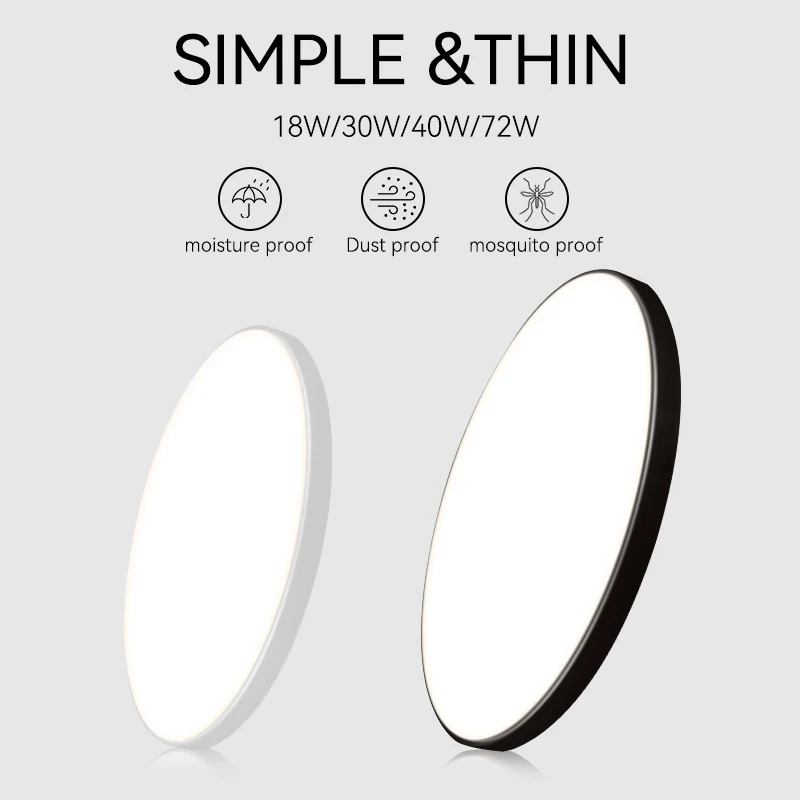 Led Ceiling Lamps Led Panel 220V Modern Ceiling Panel Lights Round 18/30/40/50/72W For Living Room S647153d174264589bd7f83885f03c7f5P
