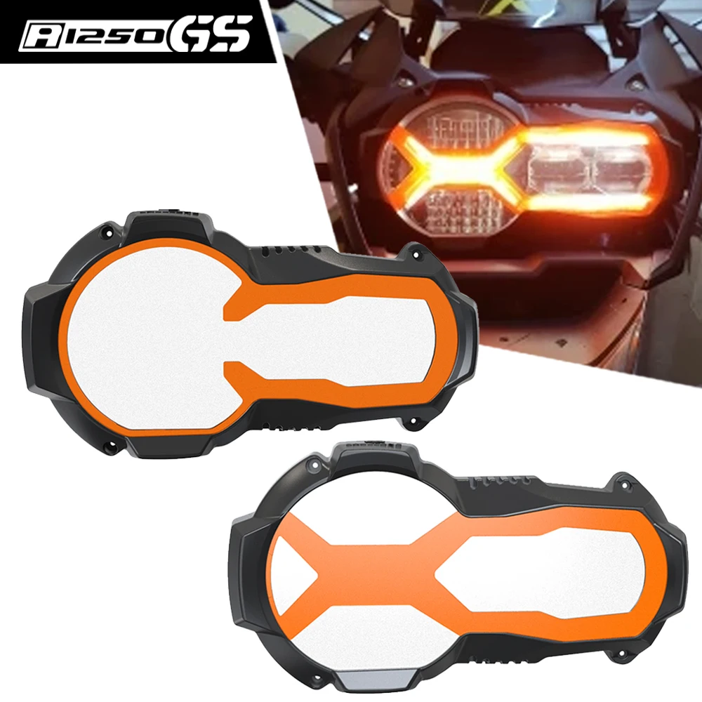 

2023 For BMW R1200GS LC GSA R1250GS R 1200GS 1250GS ADV Adventure 2024 Motorcycle Headlight Protector With 4 Fluorescent Covers