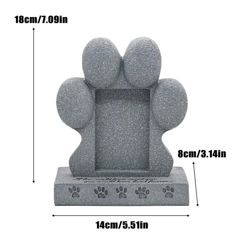 pet dog sacrifice tombstone can place Photo Creative resin simulation monument memorial stone Weather-Resistant dog tombstone