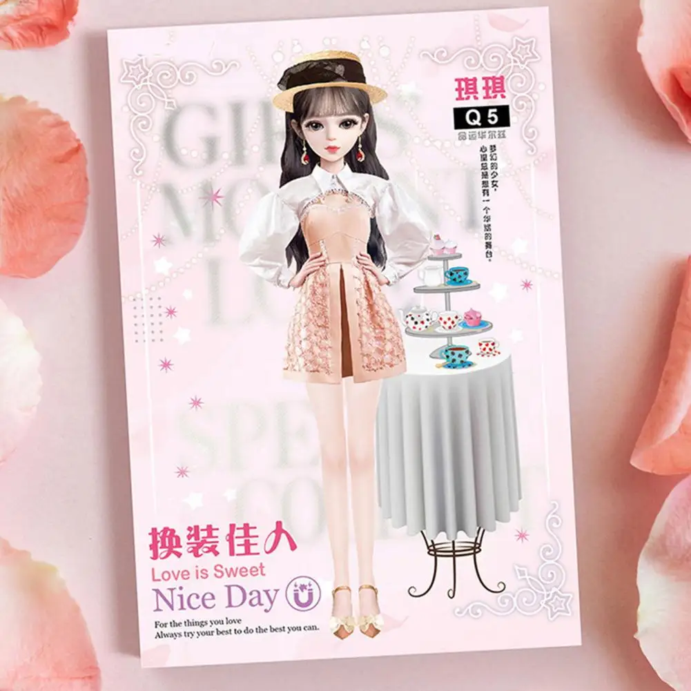 Bambini Dress-up bambola di carta Magnetic Fashion Playset