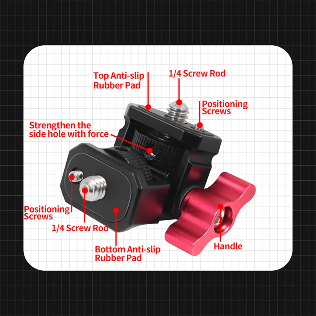 Monitor EVF Stand Holder Cold Shoe Mount for Camera Field Monitor Microphone Hot