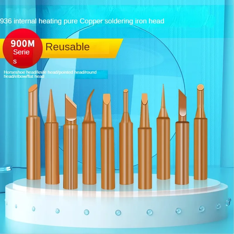 5pcs936InternallyHeatedPureCopperElectricSolderingIronHead