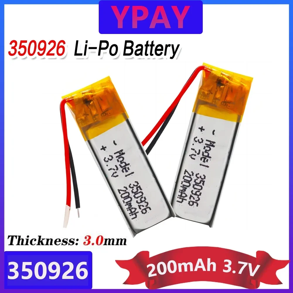 Batterie LiPo Rechargeable 3.7V 90mAh, Lithium polymère