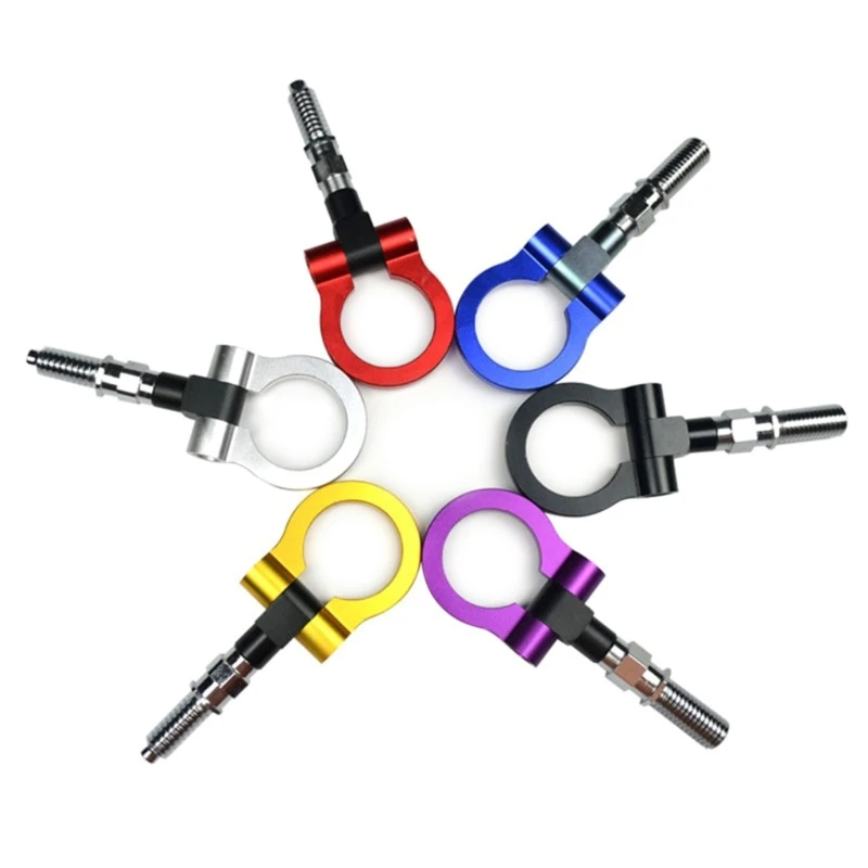 

Universal Car Tow Hook Towing Ring Aluminum Alloy Universal Anti-damaging Car Front Rear Styling Trailer Ring Eye