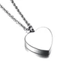 Print Photo Custom Name Memorial Keepsake Jewelry Stainlesss Steel Heart Pendant Chain Pet Urn Necklace Dog Cat Ashes Locket 3