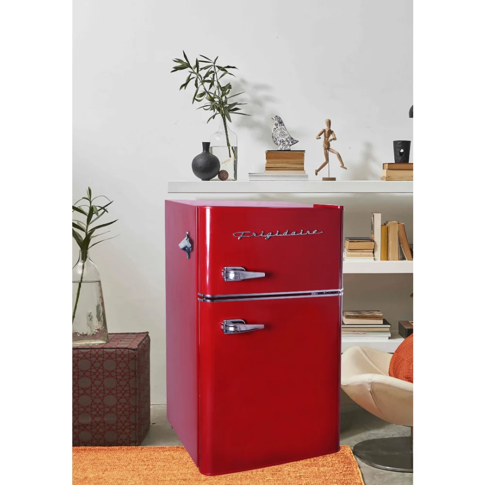 Frigidaire Retro 3.2 Cu ft Two Door Compact Refrigerator with