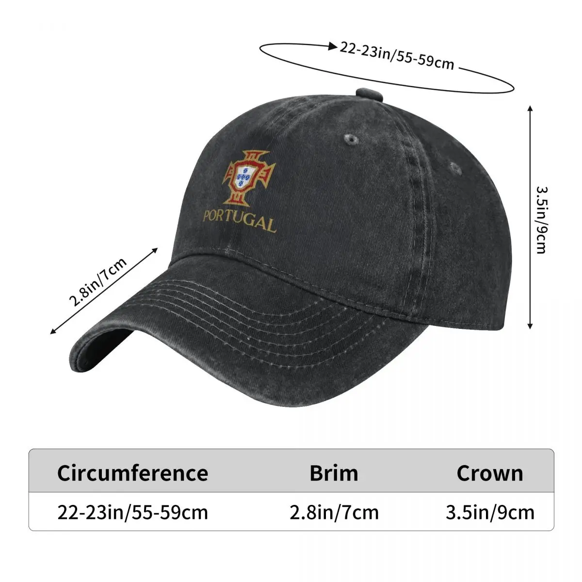 Portugal Gold B Alt 3G Baseball Cap Hat Man Luxury Golf Wear Brand Man cap Caps Male Women's 6