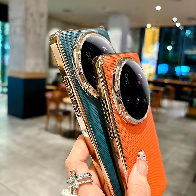 Luxury Hard PU Plating Protective Back Cover Case