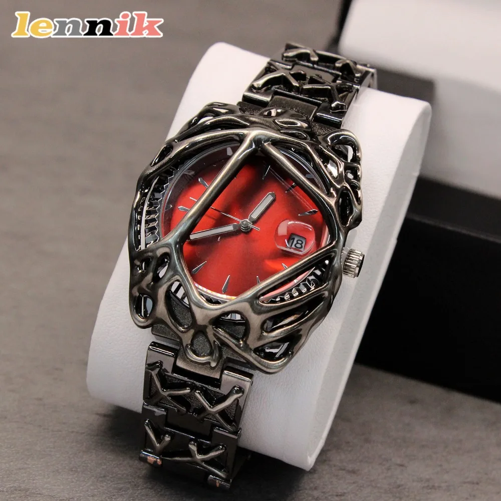 LENNIK Original-Uhr im Alabaster-Stil, europäisches und amerikanisches unregelmäßiges Design, beliebter High-End-Nischenuhr, heißer Verkauf – Detail 12