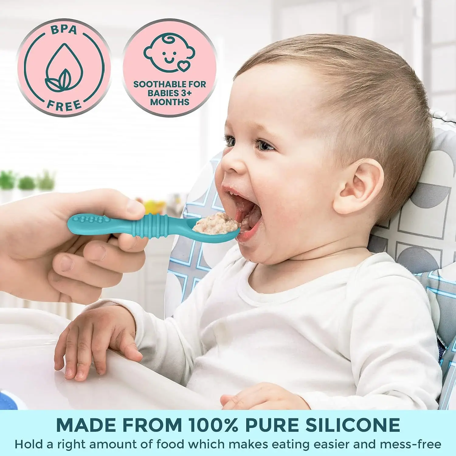 Baby Silicone Grinding Training Spoon Feeding Complementary Food Rice Paste Double Headed Soft Spoon Sticky Licking Rod BPA Free 5