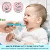 Baby Silicone Grinding Training Spoon Feeding Complementary Food Rice Paste Double Headed Soft Spoon Sticky Licking Rod BPA Free 5