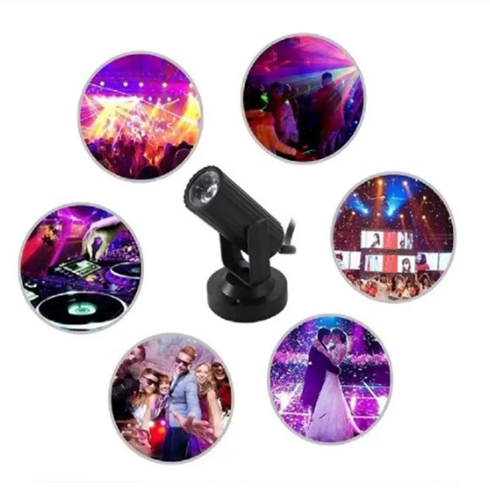 

1W Small Spotlight Mini RGBW LED Beam Spot Lights Stage Effect Lighting LED Beam Pinspot Light for Club Party Bar DJ KTV Event